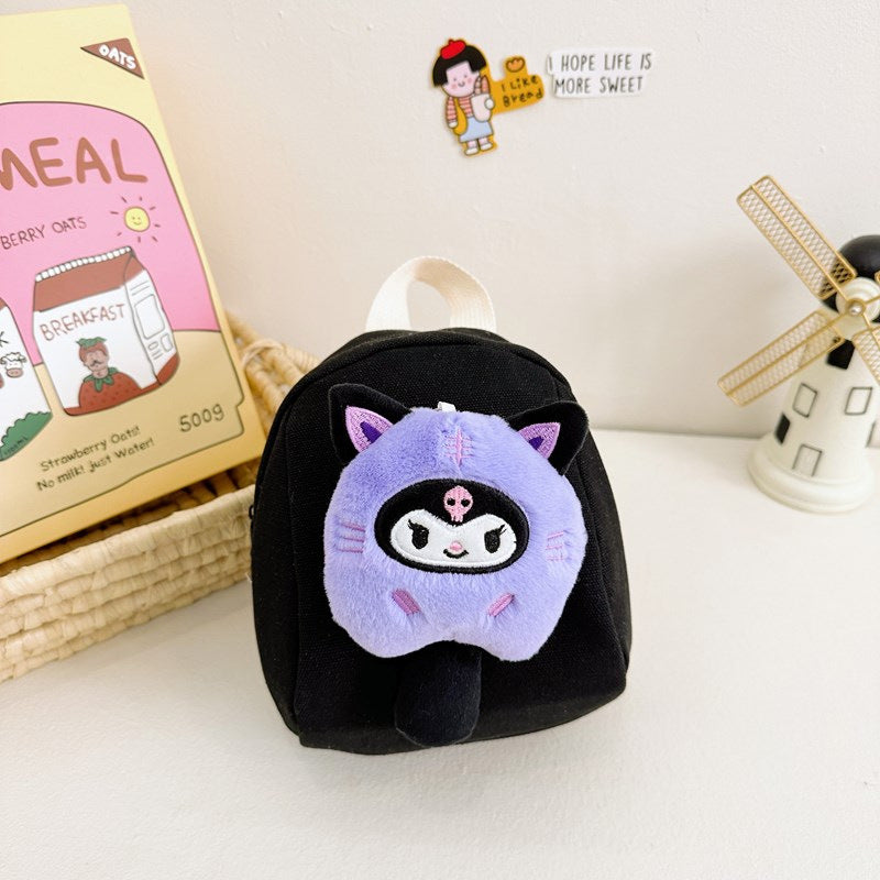 Kids Canvas Cartoon Kindergarten School Bag