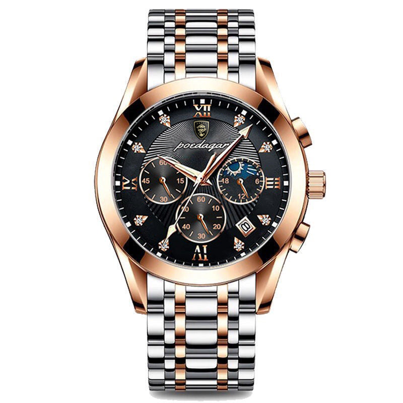 Boda Carrier Men's Waterproof Luminous Calendar Watch