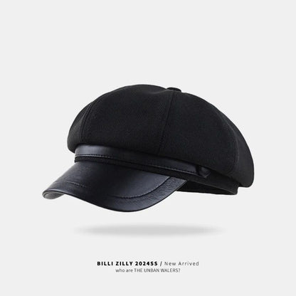 Korean Retro Octagonal Beret Hat
