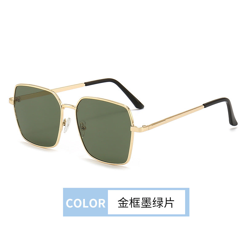 Simple metal frame sunglasses
