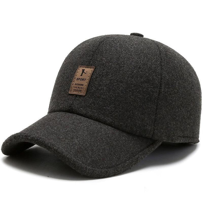 Autumn/Winter Men's Korean Baseball Cap: Large Brim, Casual, Trendy, and Versatile