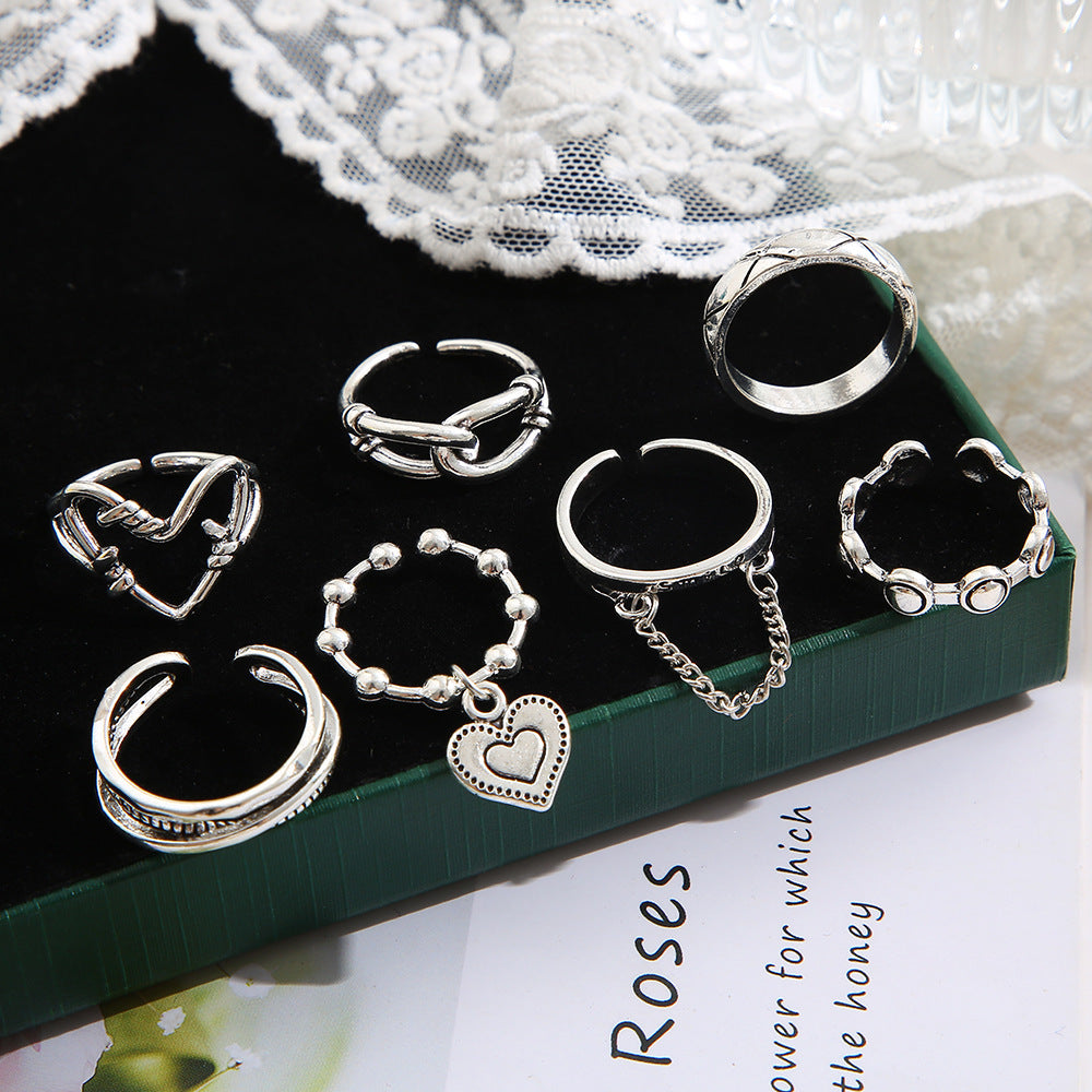 Cross-border New Opening Multi-joint Ring Set