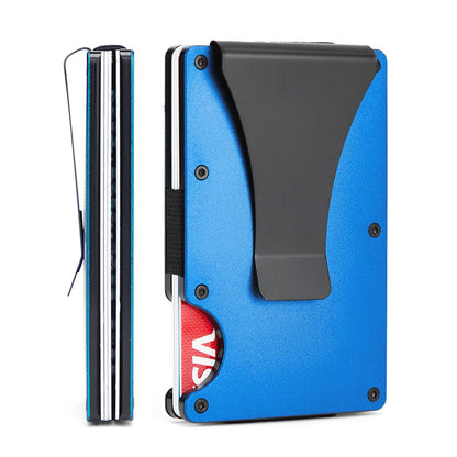 Carbon Fiber Metal Card Holder Wallet  RFID Anti-Theft