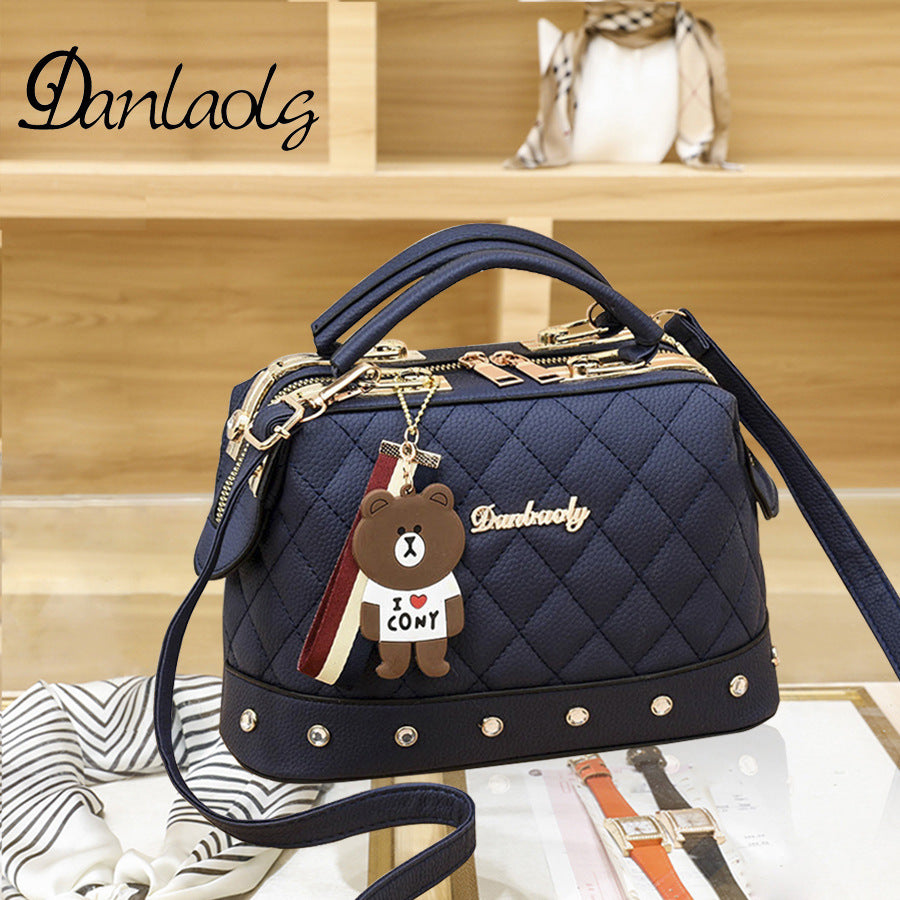 Chic European-Style Quilted Crossbody Bag