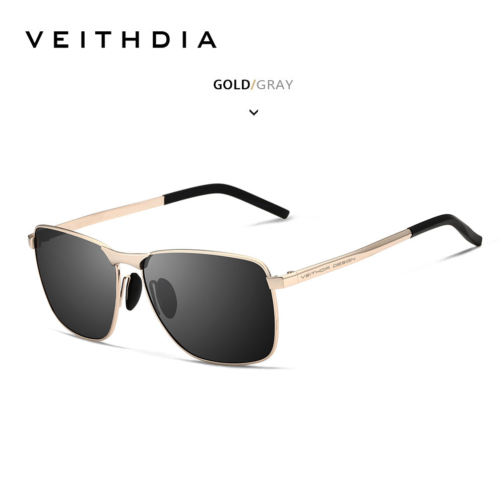 Laser-Engraved Polarized Mens Sunglasses  UV Protection