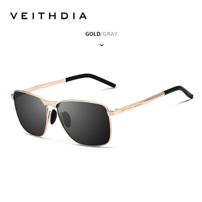 Laser-Engraved Polarized Mens Sunglasses  UV Protection