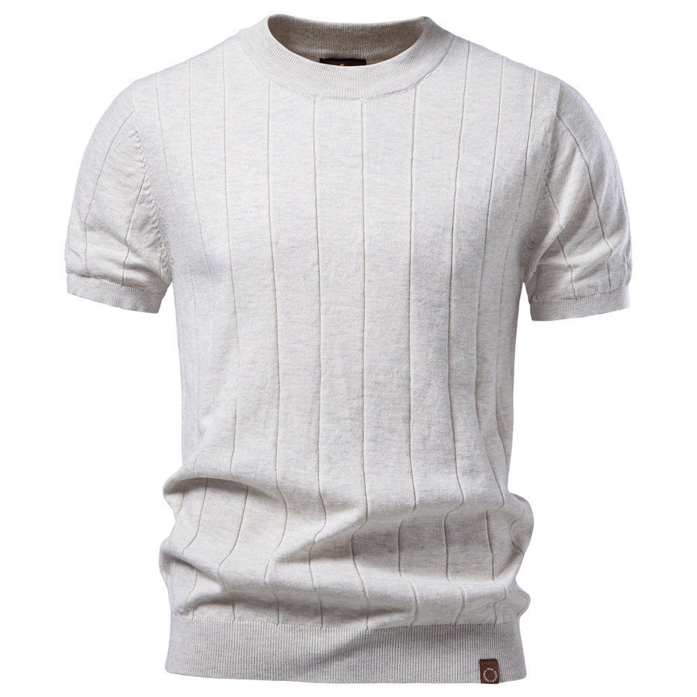 Men's premium Euro cotton/wool crew-neck sweater