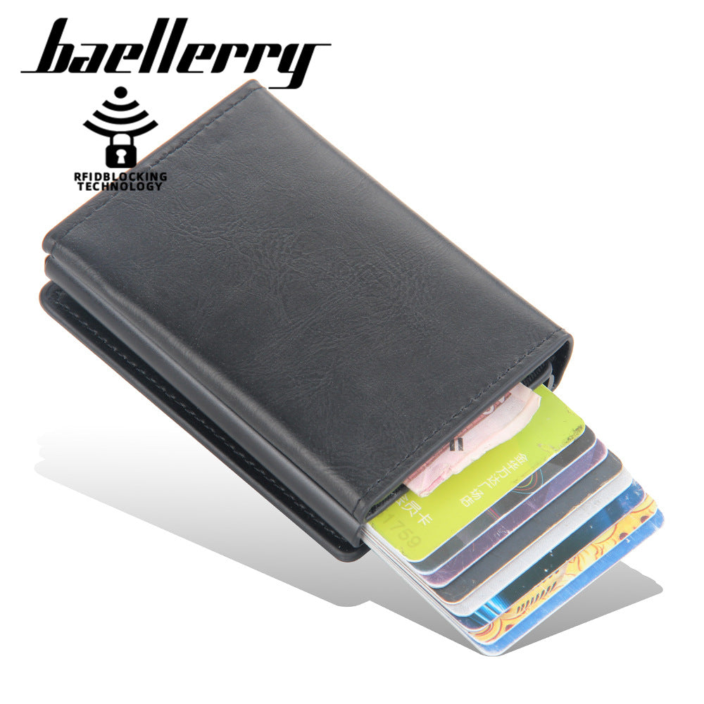 Baellerry new men's card holder aluminum case