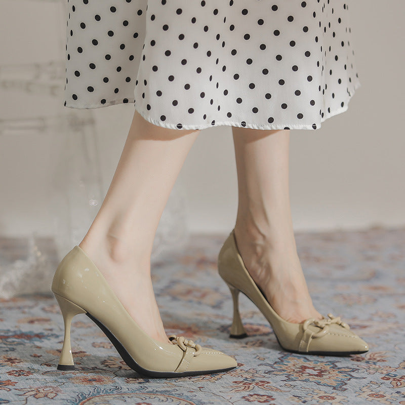 Paris Élite Patent Horse bit Stiletto Pumps