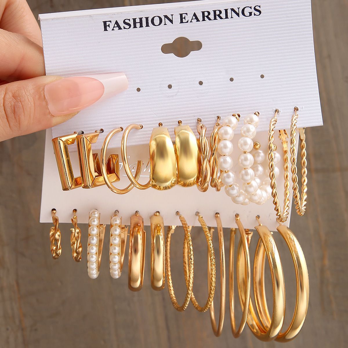 Cross-border New Twist Chain Earrings Women's Set