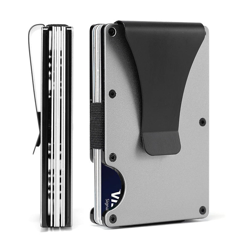 Carbon Fiber Metal Card Holder Wallet  RFID Anti-Theft
