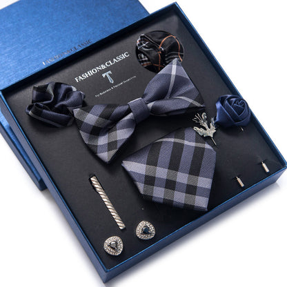 Spot tie set, bow tie, 8 piece set men's accessories