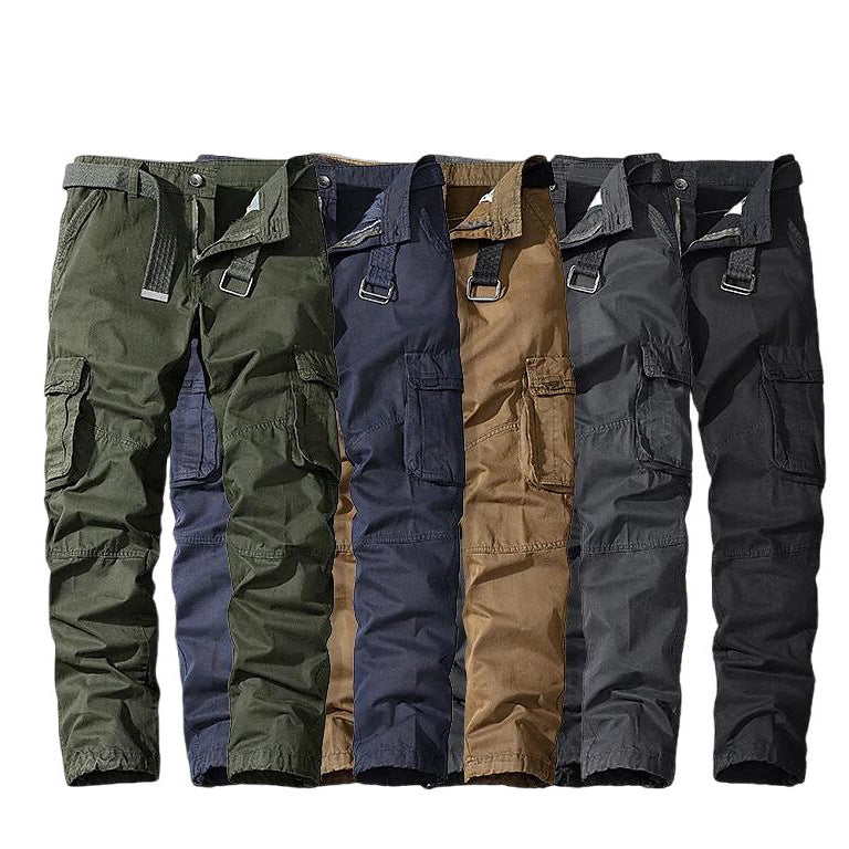 Mens Cargo Pants Spring/Autumn Multi-Pocket Outdoor Casual Trousers