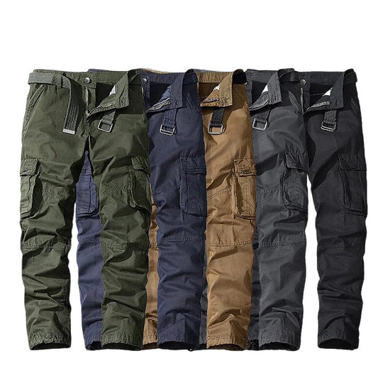 Mens Cargo Pants Spring/Autumn Multi-Pocket Outdoor Casual Trousers