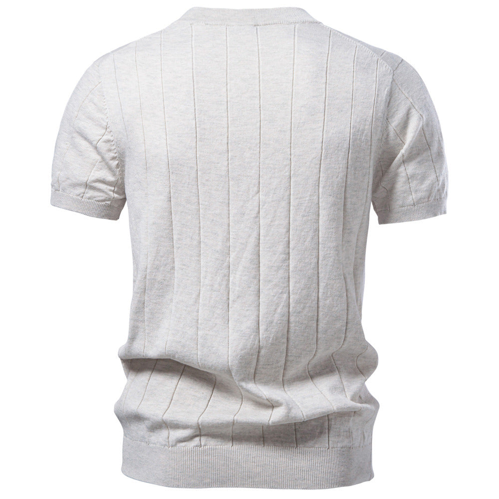 Men's premium Euro cotton/wool crew-neck sweater