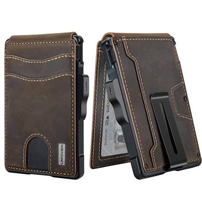 Men's carbon fiber AirTag wallet