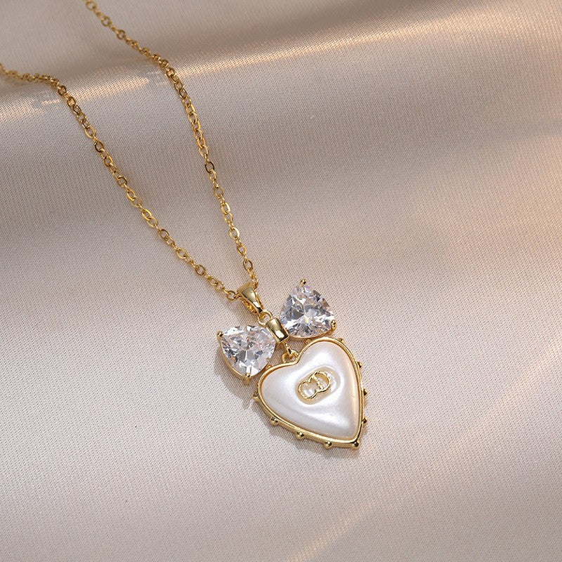 Amoré Zircon Flower Women's Necklace