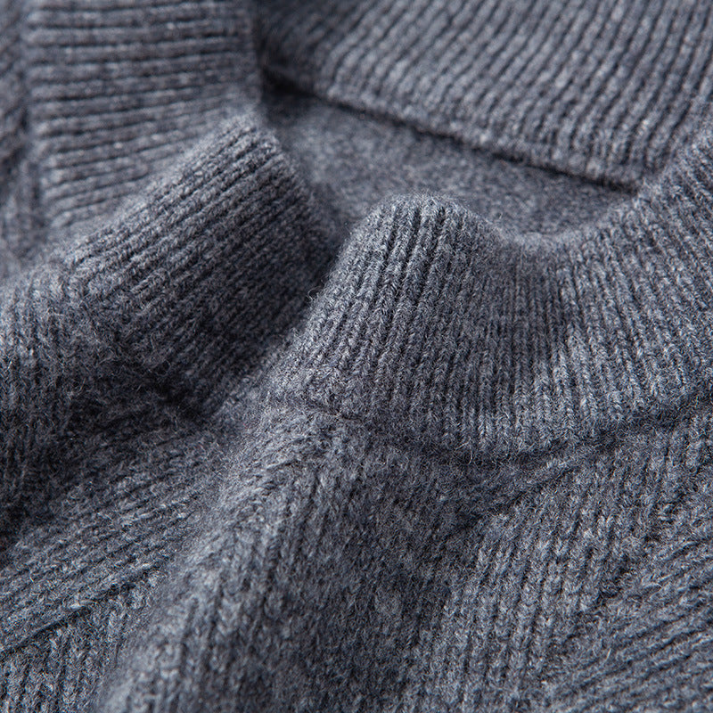 NORDWELL Diamond Jacquard Wool Cashmere Cardigan Men