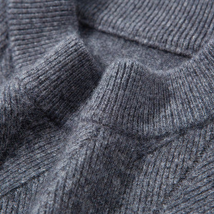 NORDWELL Diamond Jacquard Wool Cashmere Cardigan Men