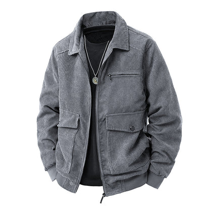 Men's corduroy spring jacket.
