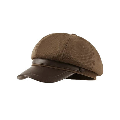 Korean Retro Octagonal Beret Hat
