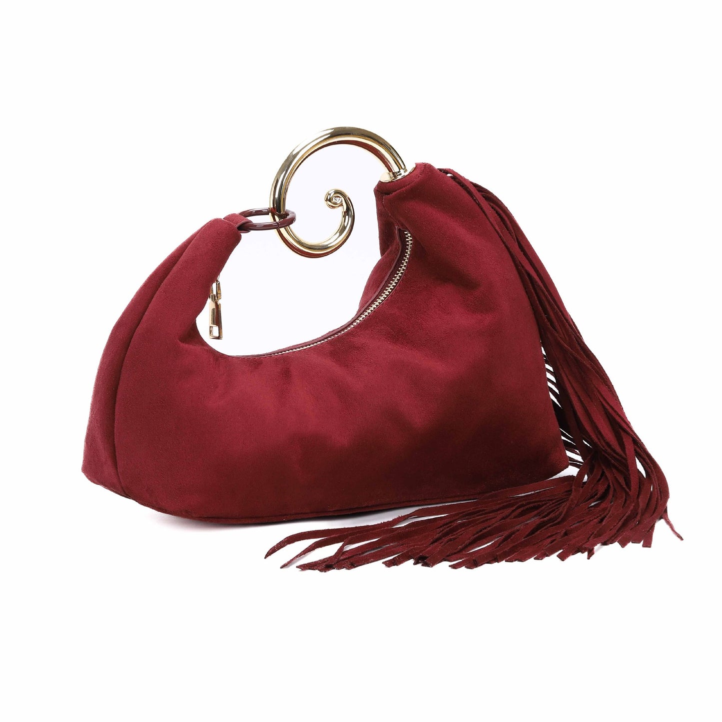 Suede Tassel Handbag  Fashionable Banquet & Commuter Bag