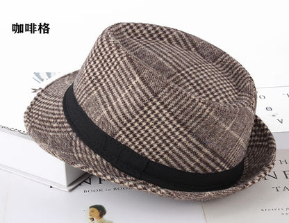 Autumn Plaid Flannel Jazz Hat