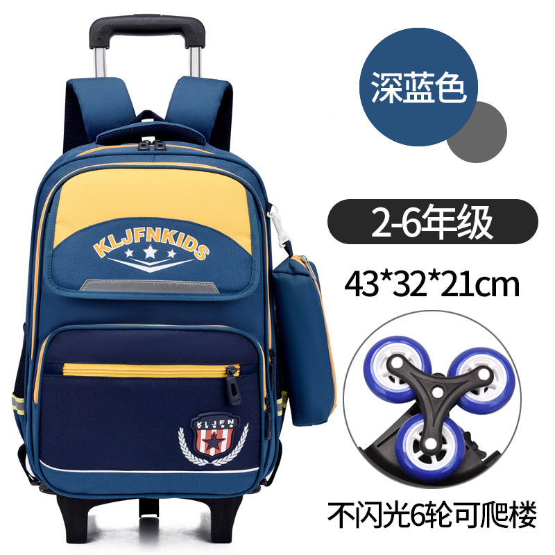 British-Style Primary School Trolley Bag