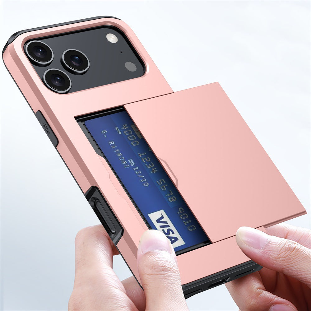 2-in-1 Anti-Drop Wallet Case for iPhone 17 / iPhone 16 / iPhone 15 Pro