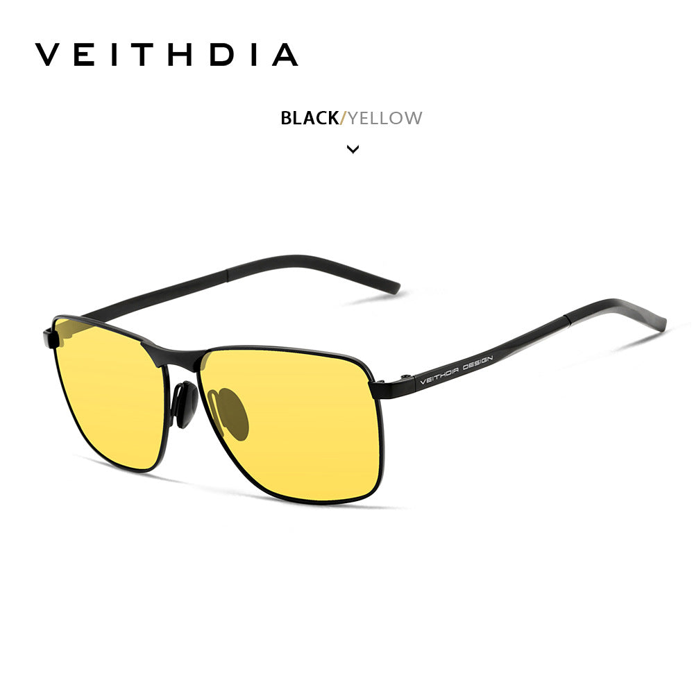 Laser-Engraved Polarized Mens Sunglasses  UV Protection