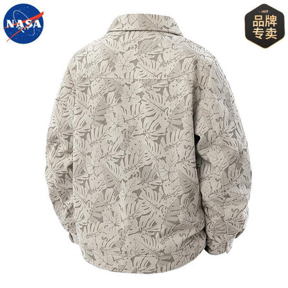 NASA Corduroy Lapel Jacket - Men's Fall Fashion