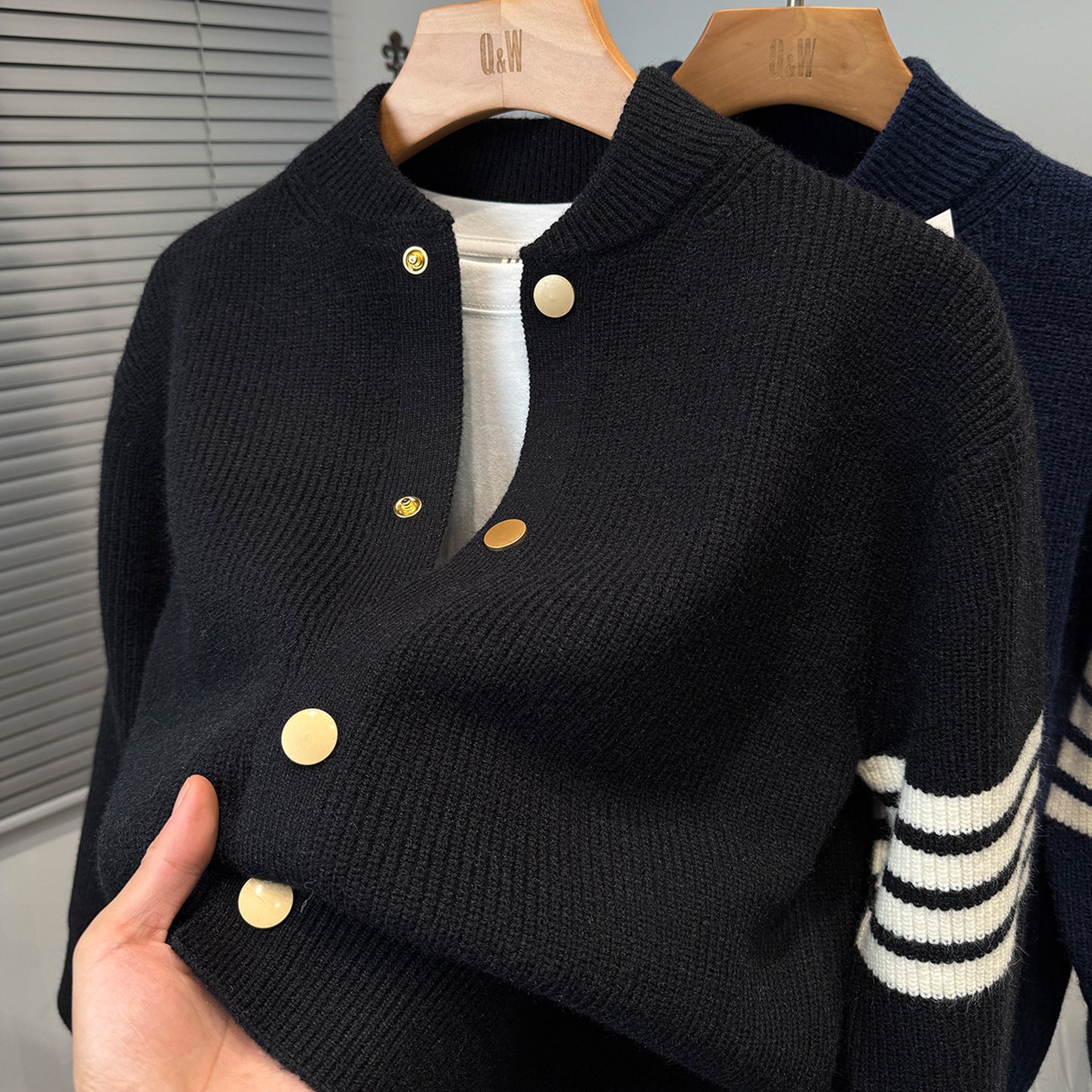 Korean Flex Varsity Knit Jacket