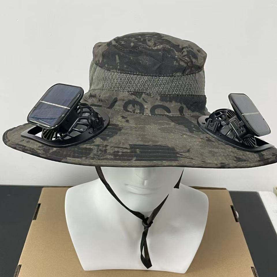 Solar Breeze Pro Solar USB Double Fan Cooling Hat