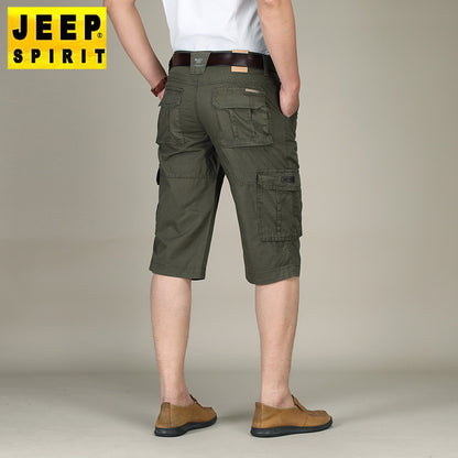 Summer Trail Urban Flex Multi-Pocket Cropped Cargo Shorts