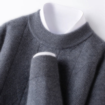 NORDWELL Diamond Jacquard Wool Cashmere Cardigan Men