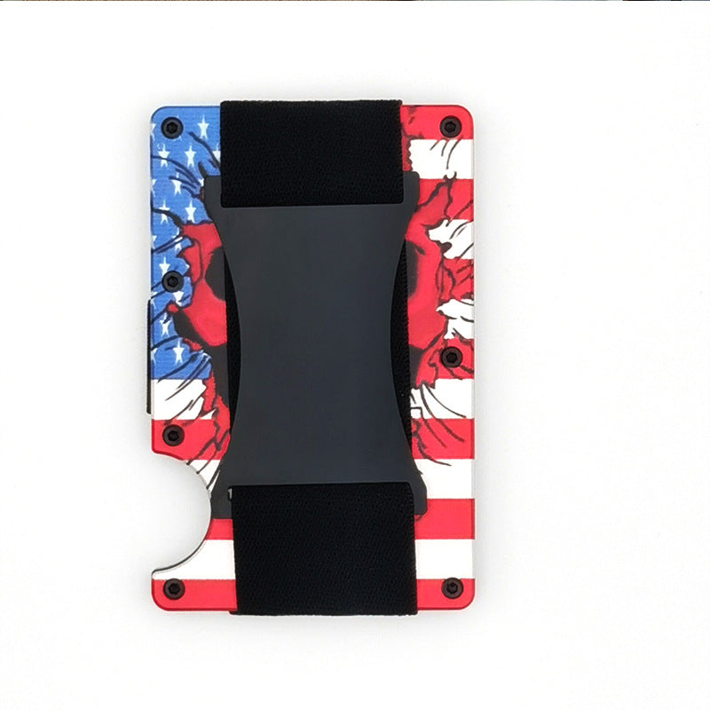 Carbon Fiber Metal Card Holder Wallet  RFID Anti-Theft