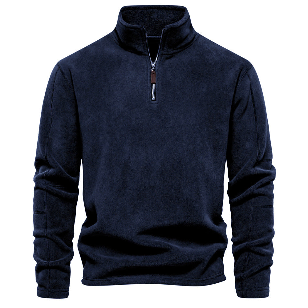 Men's  half-zip fleece sweatshirt