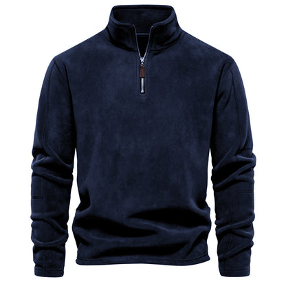 Men's  half-zip fleece sweatshirt