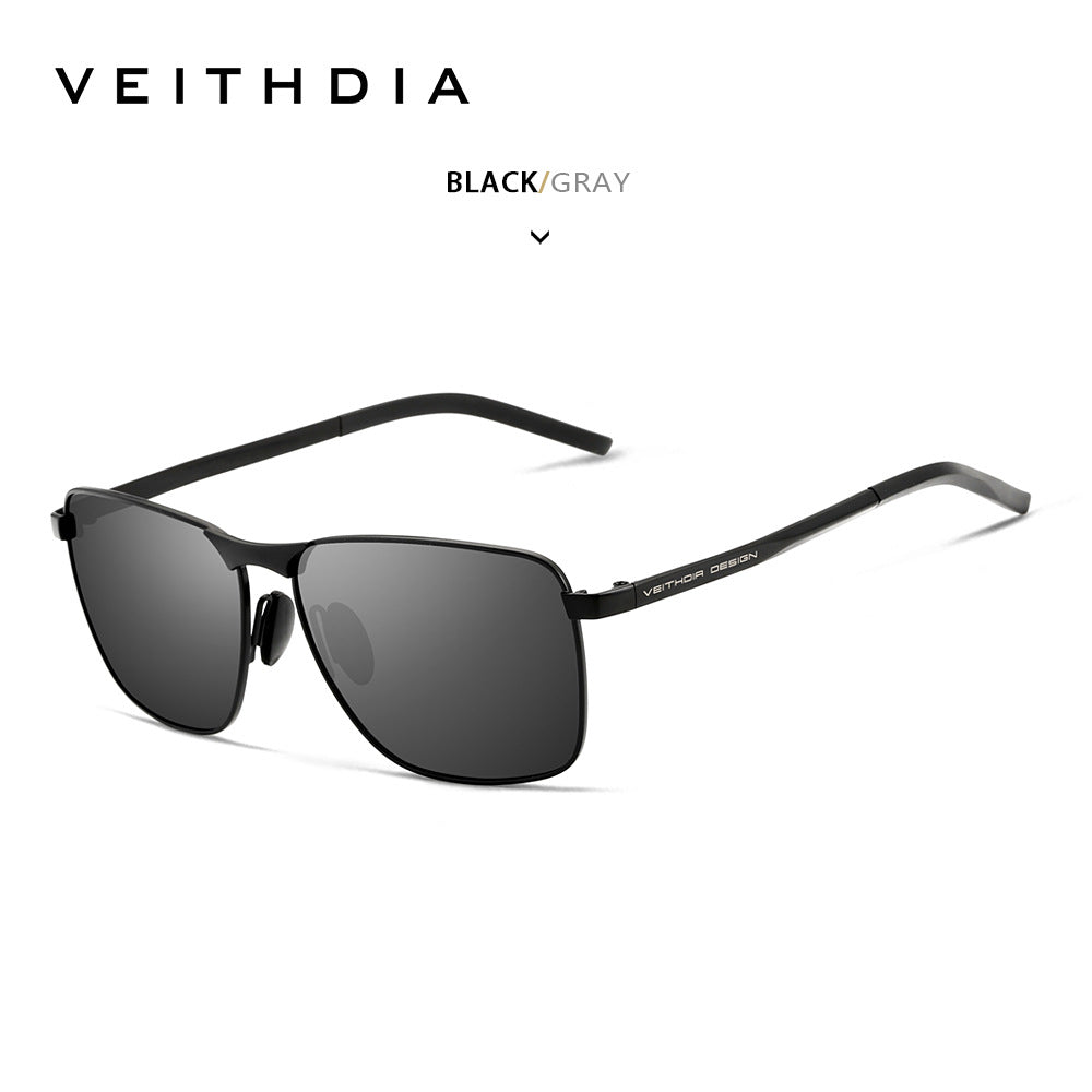 Laser-Engraved Polarized Mens Sunglasses  UV Protection
