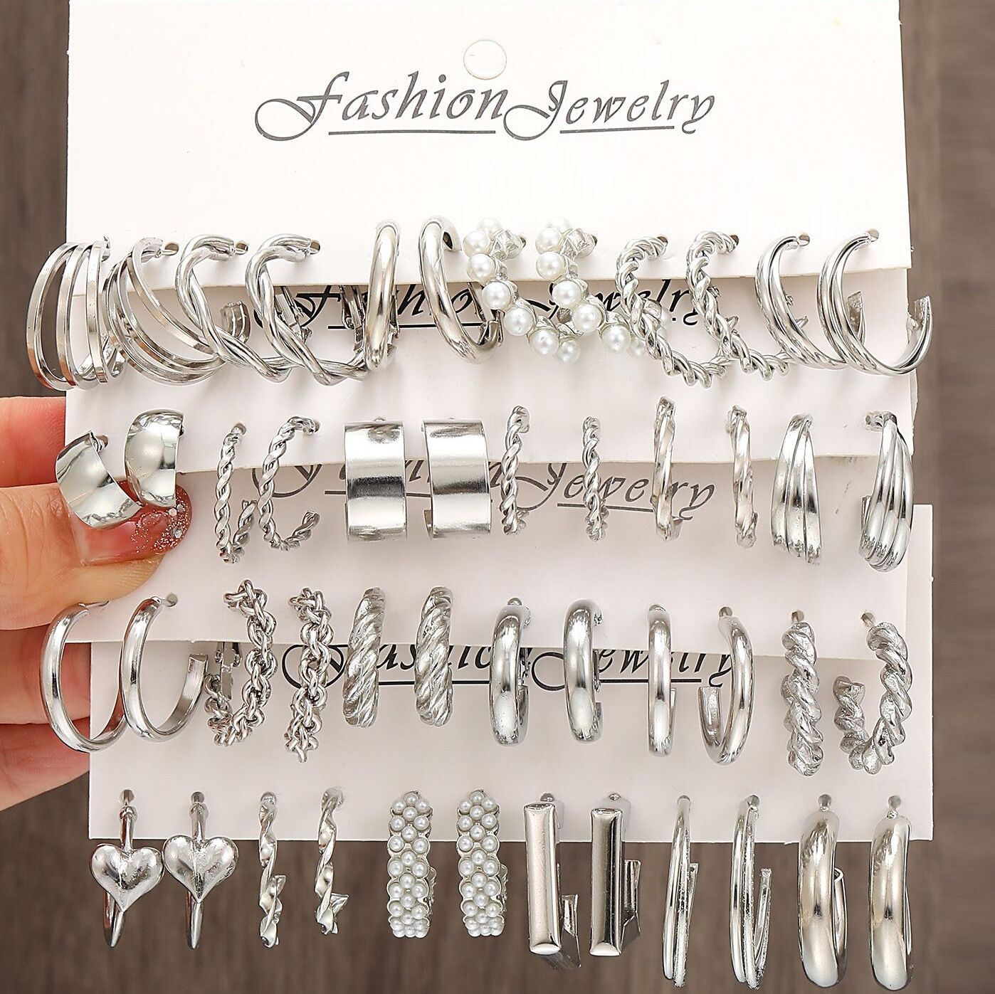 Cross-border New Twist Chain Earrings Women's Set