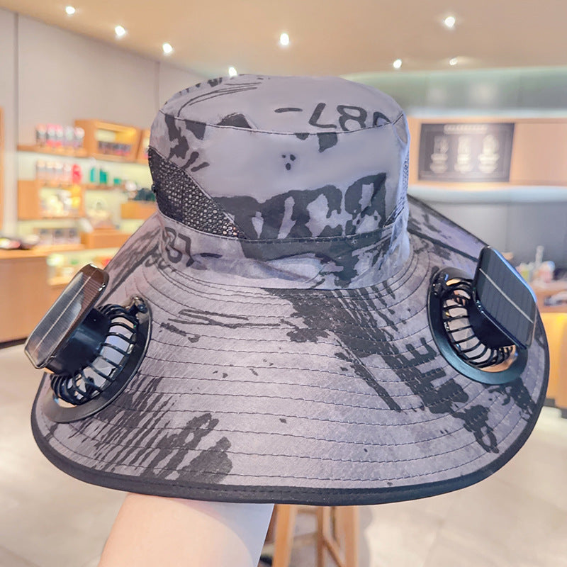 Solar Breeze Pro Solar USB Double Fan Cooling Hat