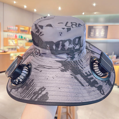 Solar Breeze Pro Solar USB Double Fan Cooling Hat
