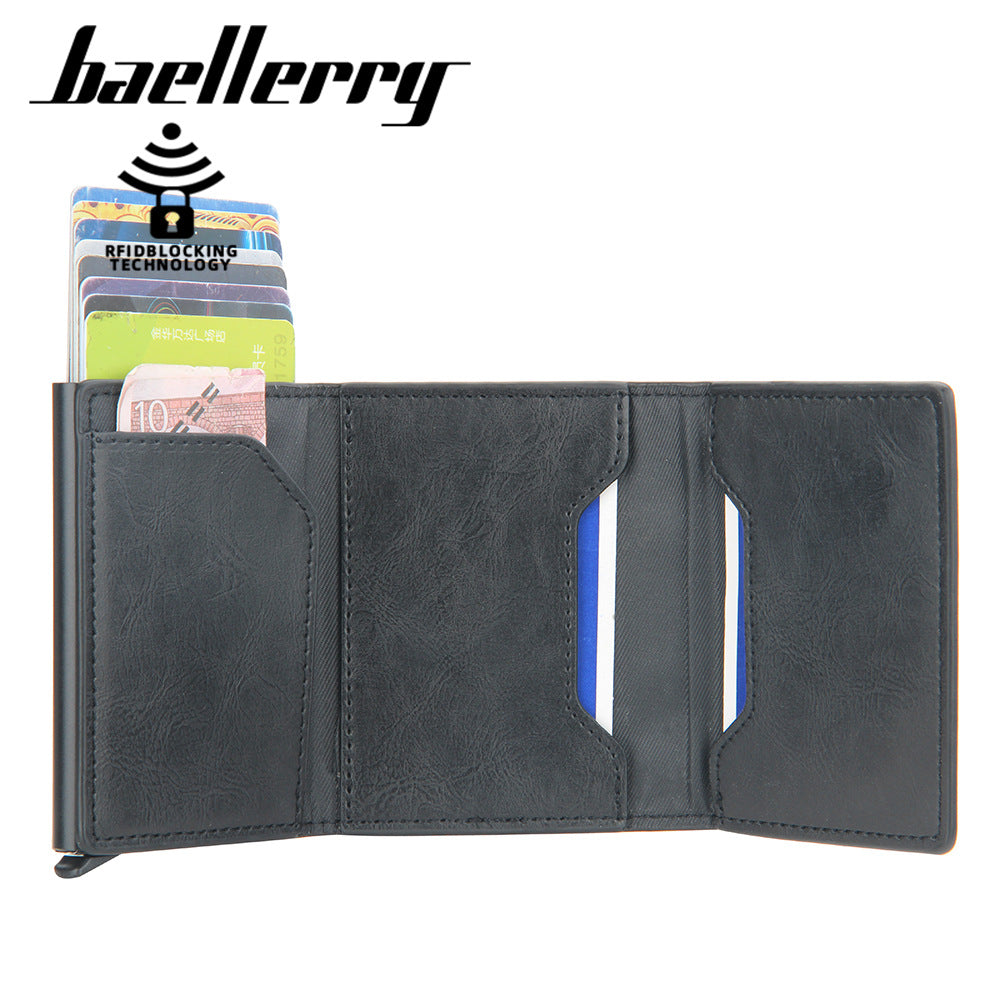 Baellerry new men's card holder aluminum case