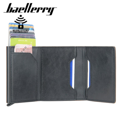 Baellerry new men's card holder aluminum case