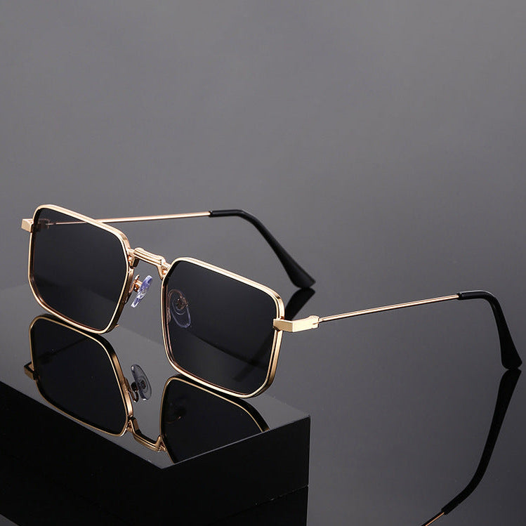 Square frame fashion metal sunglasses