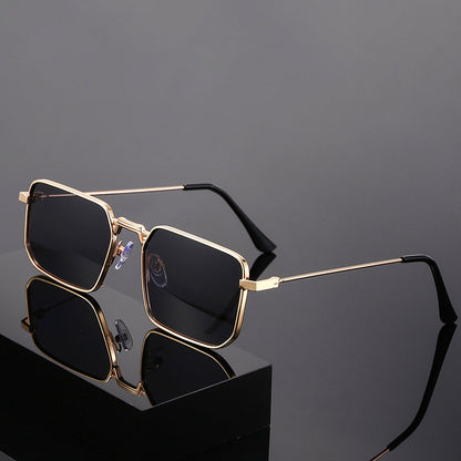 Square frame fashion metal sunglasses