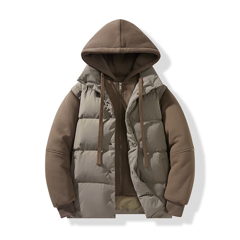 Winter New Couple Hooded Cotton Jacket
