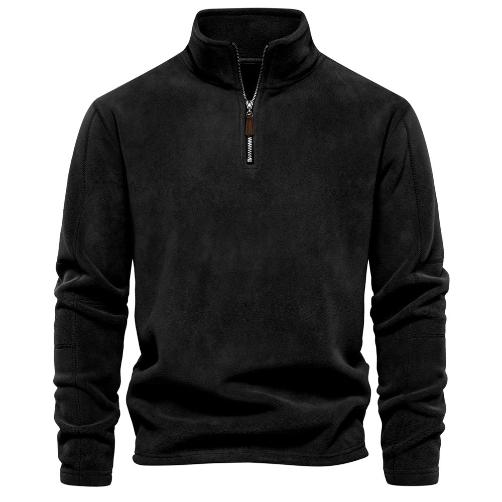 Men's  half-zip fleece sweatshirt