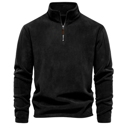 Men's  half-zip fleece sweatshirt