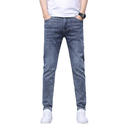 Slim straight stretch jeans, various washes